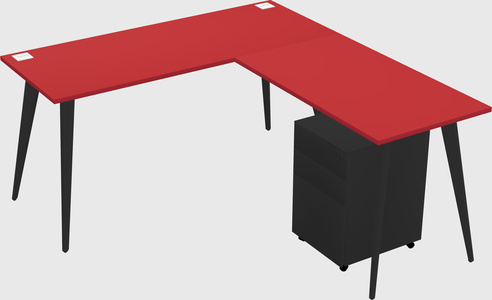 Modern L-shaped Office Desk