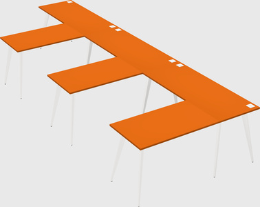 Modern l-shaped office desk