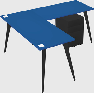 Modern l-shaped office desk