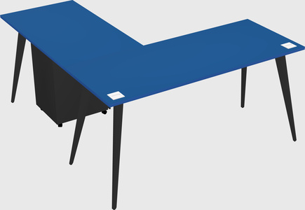Modern l-shaped office desk
