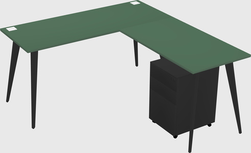 Modern L-shaped Office Desk