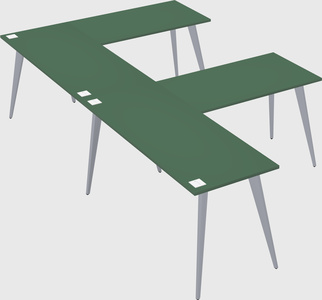 Modern l-shaped office desk