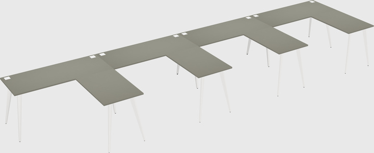 Modern l-shaped office desk