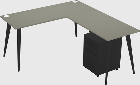 Modern L-shaped Office Desk