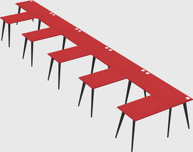 Modern l-shaped office desk