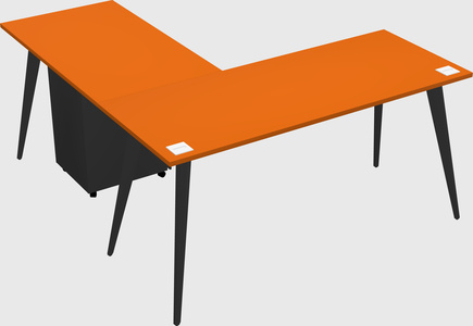 Modern l-shaped office desk