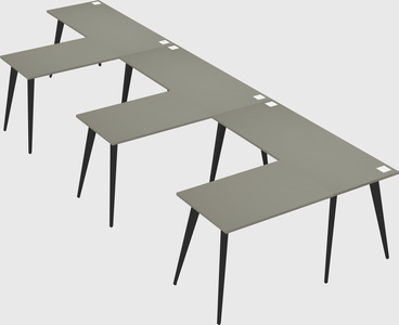 Modern l-shaped office desk