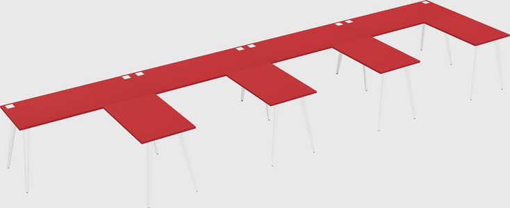 Modern l-shaped office desk