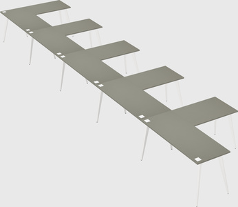 Modern l-shaped office desk