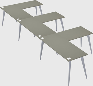 Modern l-shaped office desk