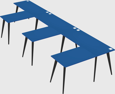 Modern l-shaped office desk