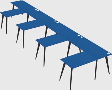 Modern l-shaped office desk