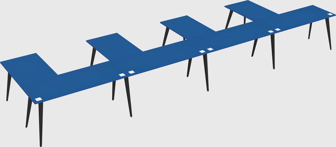 Modern l-shaped office desk