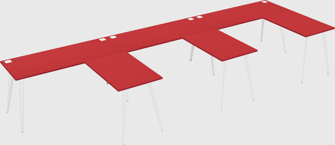 Modern l-shaped office desk