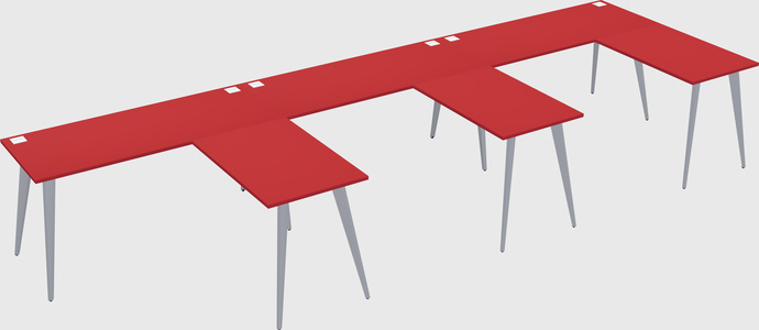 Modern l-shaped office desk