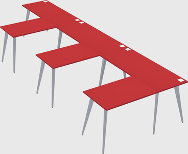 Modern l-shaped office desk