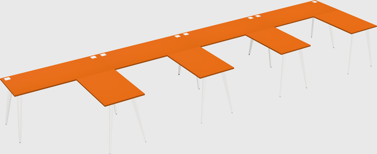 Modern l-shaped office desk
