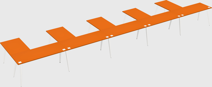 Modern l-shaped office desk