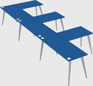 Modern l-shaped office desk