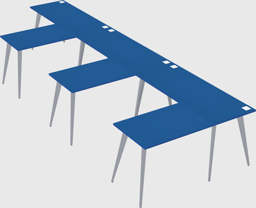 Modern l-shaped office desk