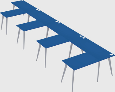 Modern l-shaped office desk
