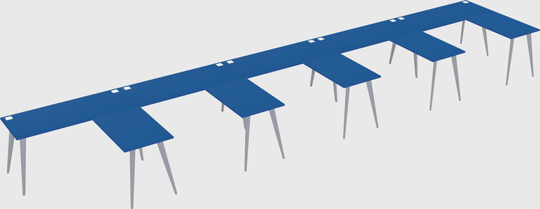Modern l-shaped office desk