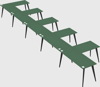 Modern l-shaped office desk