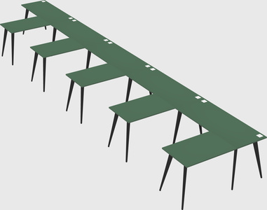 Modern l-shaped office desk