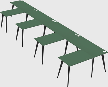 Modern l-shaped office desk