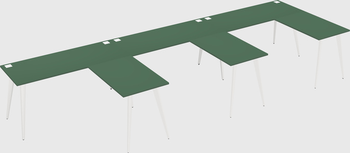 Modern l-shaped office desk