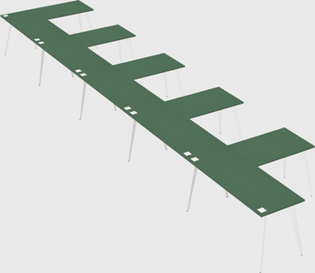 Modern l-shaped office desk