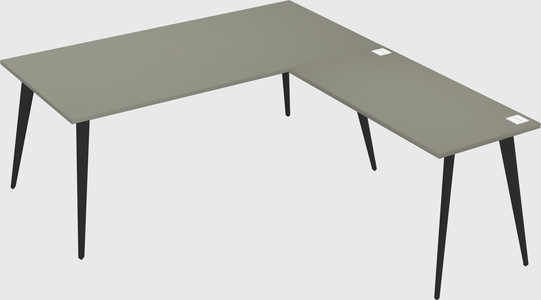 Modern l-shaped office desk
