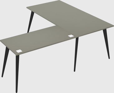 Modern l-shaped office desk