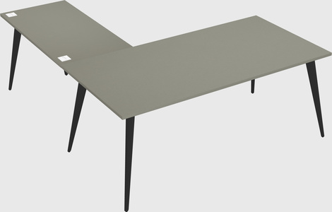 Modern l-shaped office desk