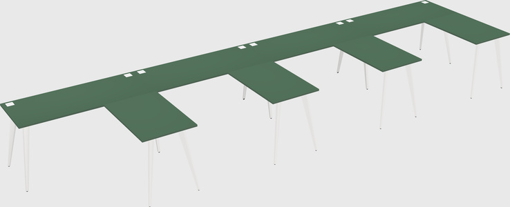Modern l-shaped office desk