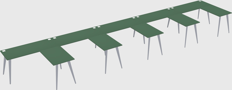 Modern l-shaped office desk
