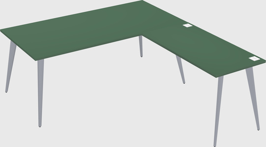 Modern l-shaped office desk