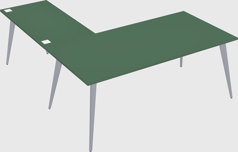 Modern l-shaped office desk