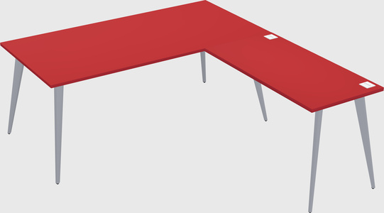 Modern l-shaped office desk