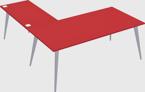 Modern l-shaped office desk