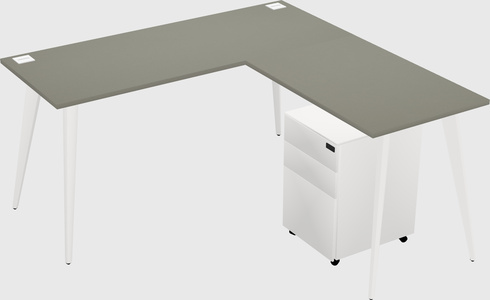 Modern L-shaped Office Desk