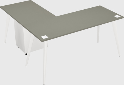 Modern l-shaped office desk