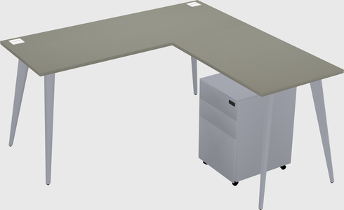 Modern L-shaped Office Desk