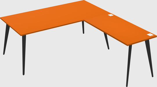 Modern l-shaped office desk