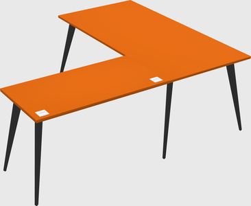 Modern l-shaped office desk