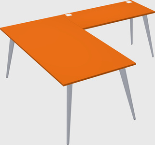 Modern l-shaped office desk