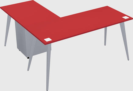 Modern l-shaped office desk