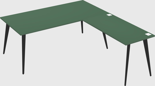 Modern l-shaped office desk