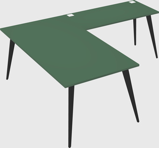 Modern l-shaped office desk