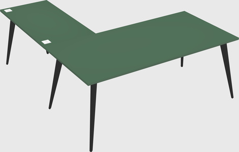 Modern l-shaped office desk
